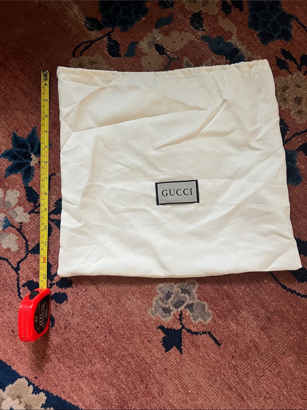 Gucci dust bag - white cotton